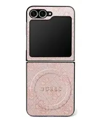 Guess 4G Classic MagSafe Samsung Galaxy Z Flip 7 Hoesje Back Cover Roze afbeelding