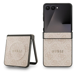 Guess 4G Classic MagSafe Samsung Galaxy Z Flip 7 Hoesje Back Cover Roze afbeelding