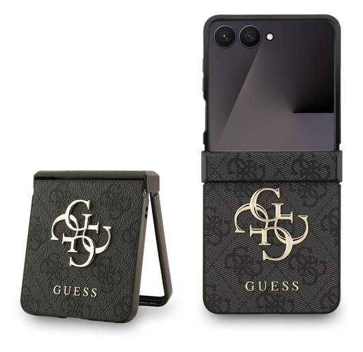 Guess Samsung Galaxy Z Flip 7 Hoesje Big 4G Logo Back Cover Zwart afbeelding 1
