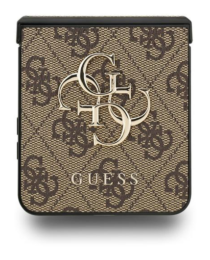 Guess Samsung Galaxy Z Flip 7 Hoesje Big 4G Logo Back Cover Bruin afbeelding 3