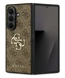 Guess Samsung Galaxy Z Fold 7 Hoesje Big 4G Logo Back Cover Bruin afbeelding