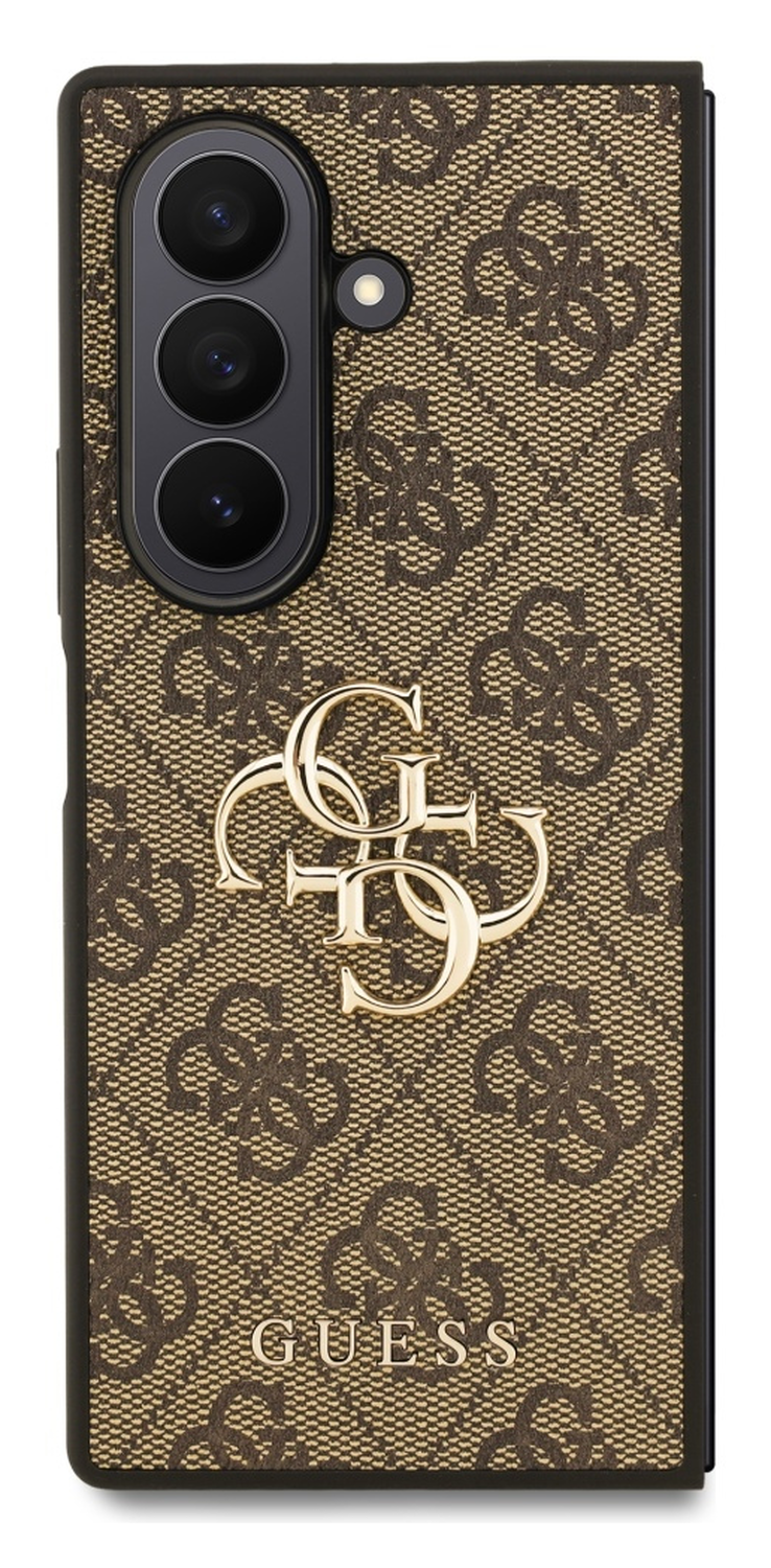 Guess Samsung Galaxy Z Fold 7 Hoesje Big 4G Logo Back Cover Bruin afbeelding 2