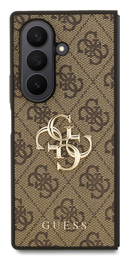 Guess Samsung Galaxy Z Fold 7 Hoesje Big 4G Logo Back Cover Bruin afbeelding 2