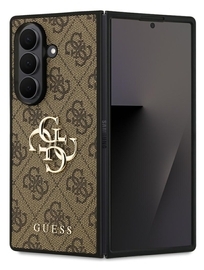 Guess Samsung Galaxy Z Fold 7 Hoesje Big 4G Logo Back Cover Bruin afbeelding