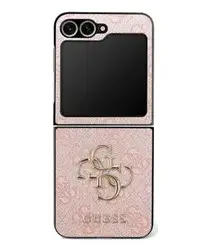 Guess Samsung Galaxy Z Flip 7 Hoesje Big 4G Logo Back Cover Roze afbeelding