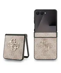 Guess Samsung Galaxy Z Flip 7 Hoesje Big 4G Logo Back Cover Roze afbeelding