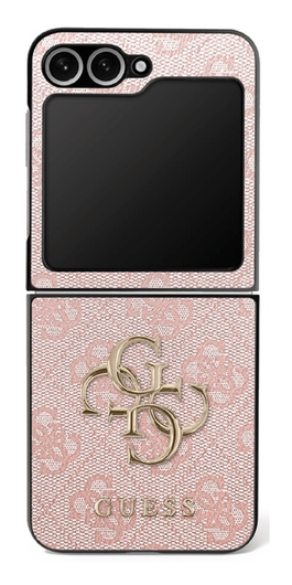 Guess Samsung Galaxy Z Flip 7 Hoesje Big 4G Logo Back Cover Roze afbeelding 1