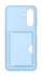 Origineel Samsung Galaxy A17 Hoesje Card Slot Cover Blauw afbeelding 4