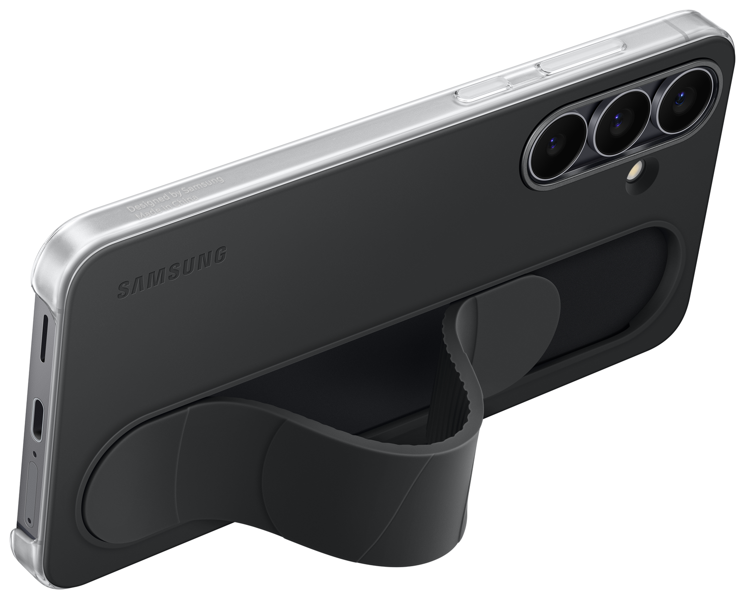 Origineel Samsung Galaxy S25 FE Hoesje Standing Grip Case Zwart afbeelding 2