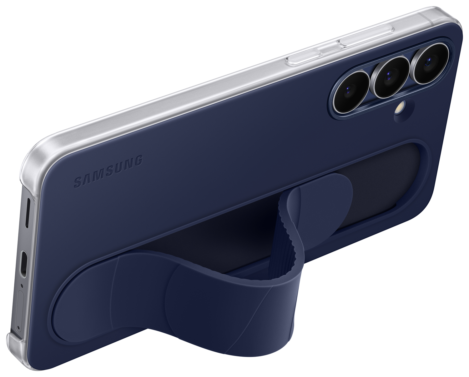 Origineel Samsung Galaxy S25 FE Hoesje Standing Grip Case Blauw afbeelding 2