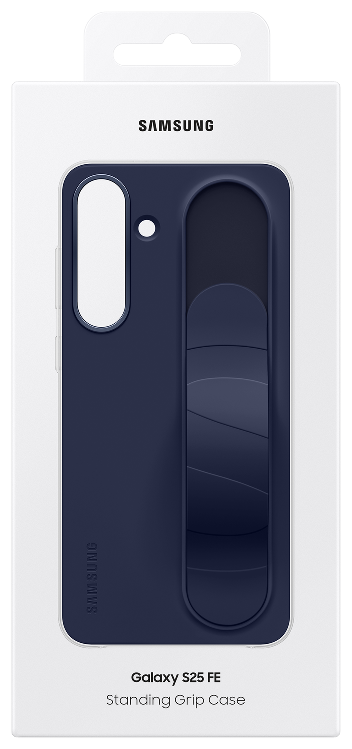 Origineel Samsung Galaxy S25 FE Hoesje Standing Grip Case Blauw afbeelding 7