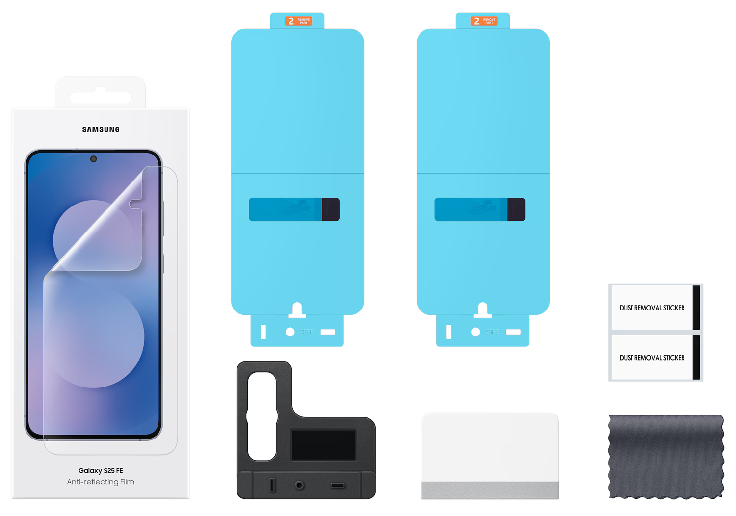Originele Samsung Galaxy S25 FE Screen Protector Display Folie (2-Pack) afbeelding 3