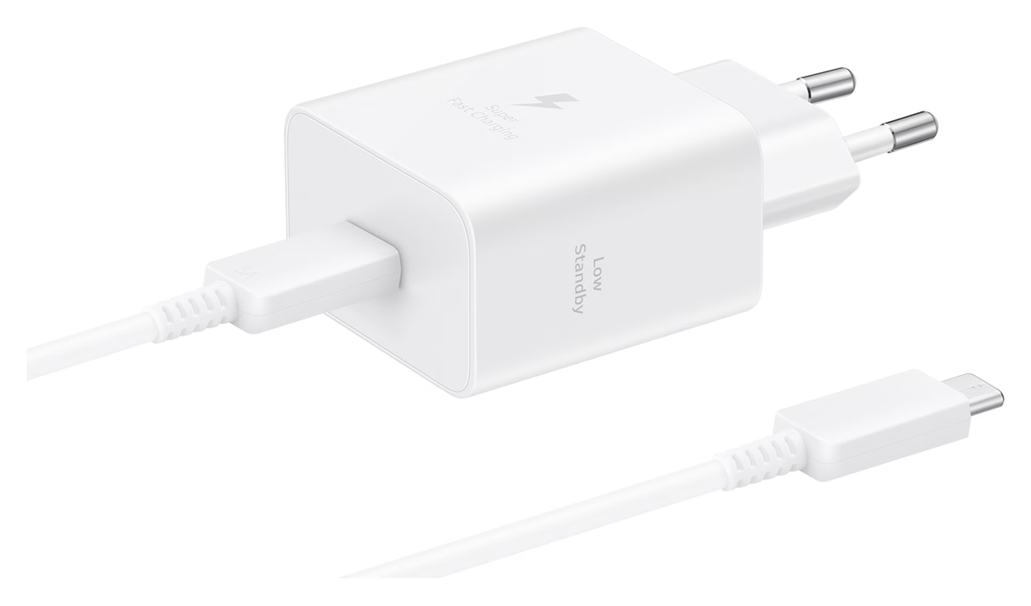 Originele Samsung 45W Efficiency Adapter met USB-C Kabel 1.8 Meter 5A Wit afbeelding 1