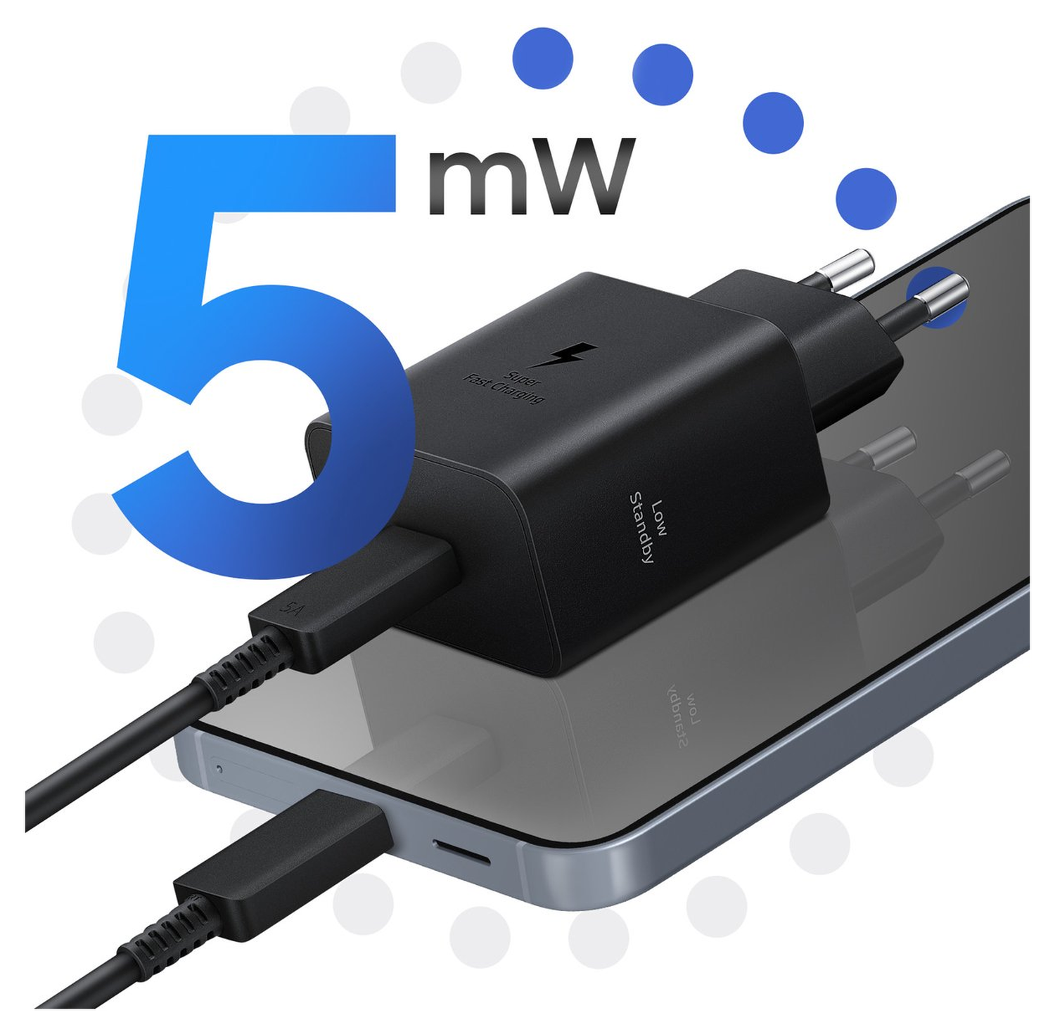 Originele Samsung 45W Energy Efficiency USB-C Power Adapter 5A Zwart afbeelding 4