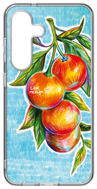 Samsung Galaxy S25 Lieve Merlijn Mandarin Hybrid Case Blauw