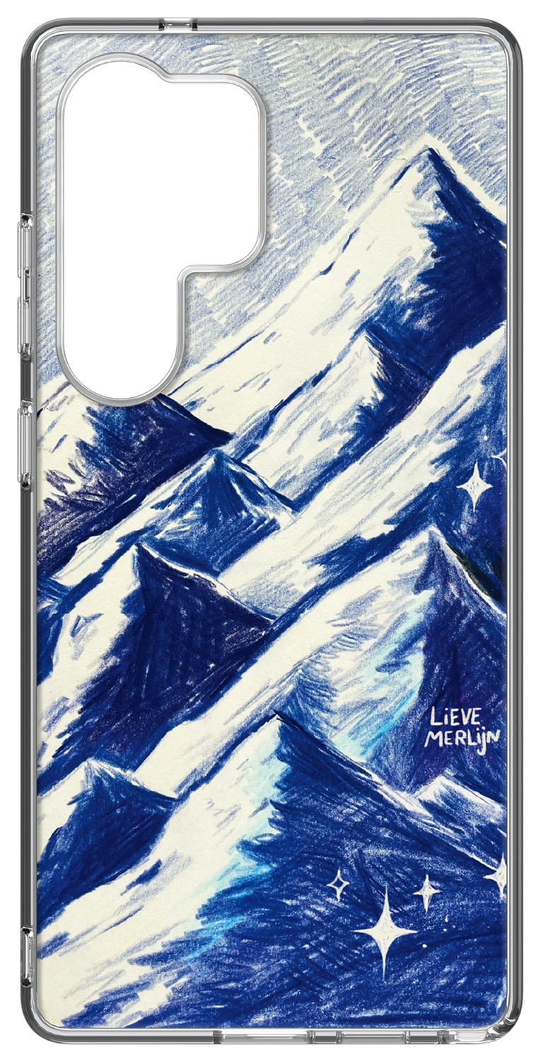 Samsung Galaxy S25 Ultra Lieve Merlijn Mountain Hybrid Case Grijs afbeelding 1