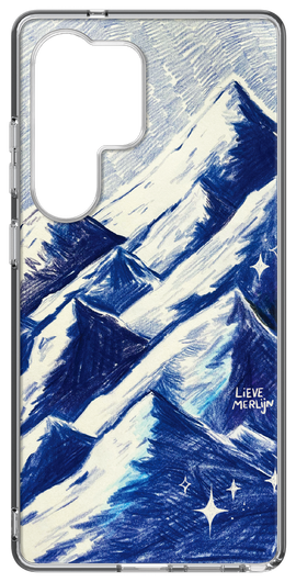 Samsung Galaxy S25 Ultra Lieve Merlijn Mountain Hybrid Case Grijs afbeelding 1