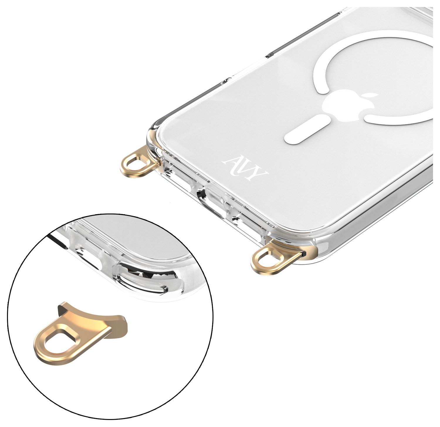 AVY Apple iPhone 17 Pro Hoesje met Koord Haakjes MagSafe Transparant afbeelding 10