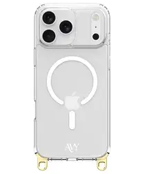 AVY Apple iPhone 17 Pro Max Hoesje met Koord Haakjes MagSafe Transparant afbeelding