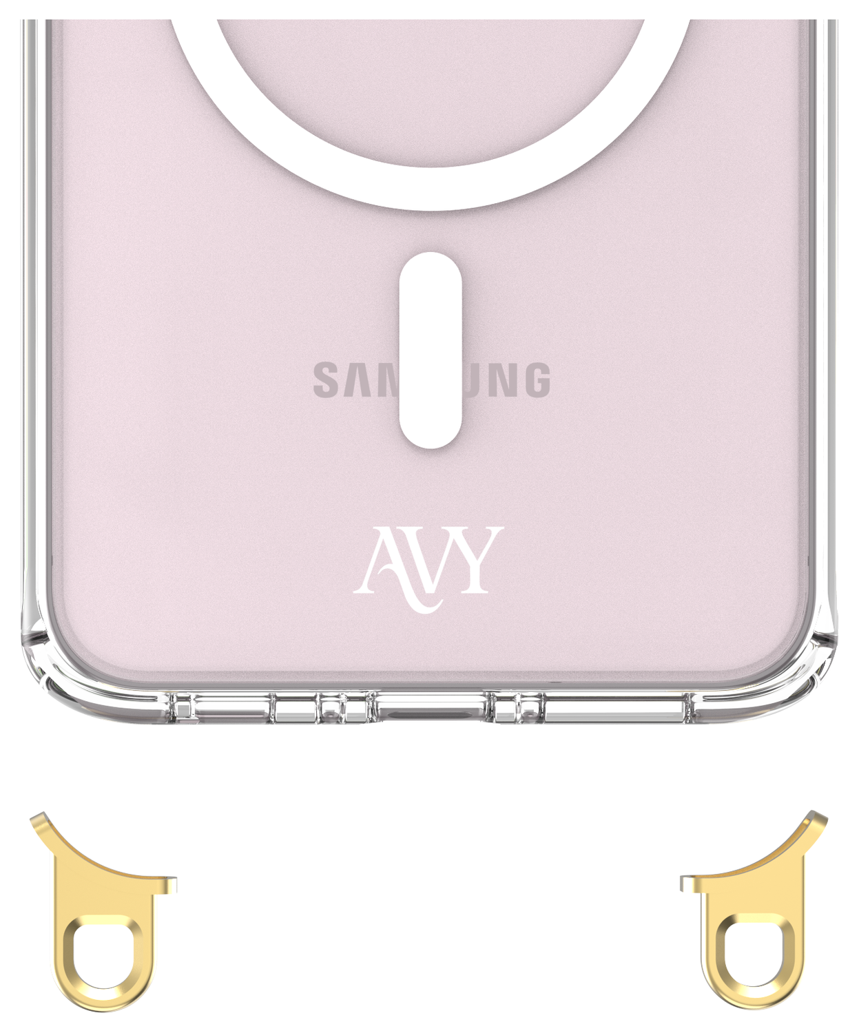 AVY Samsung Galaxy A56 / A36 Hoesje MagSafe met Koord Haakjes Transparant afbeelding 8