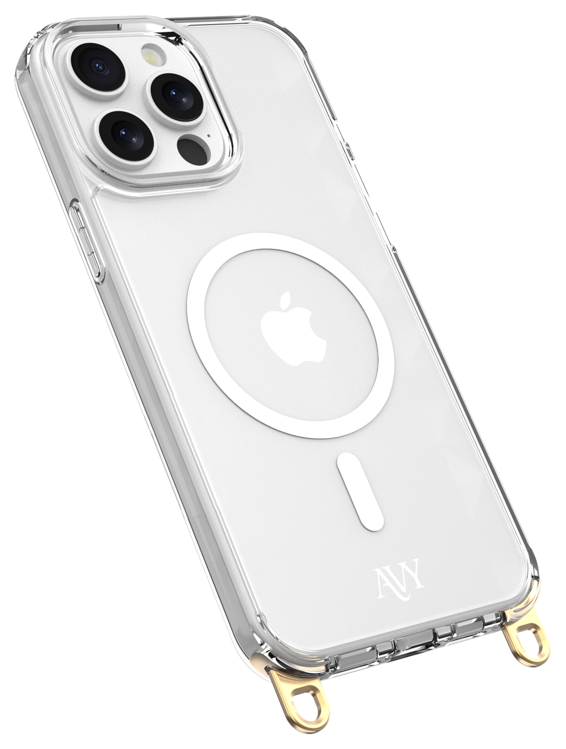 AVY Apple iPhone 15 Pro Max Hoesje met Koord Haakjes MagSafe Transparant afbeelding 10