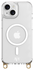 AVY Apple iPhone 14 / 13 Hoesje met Koord Haakjes MagSafe Transparant