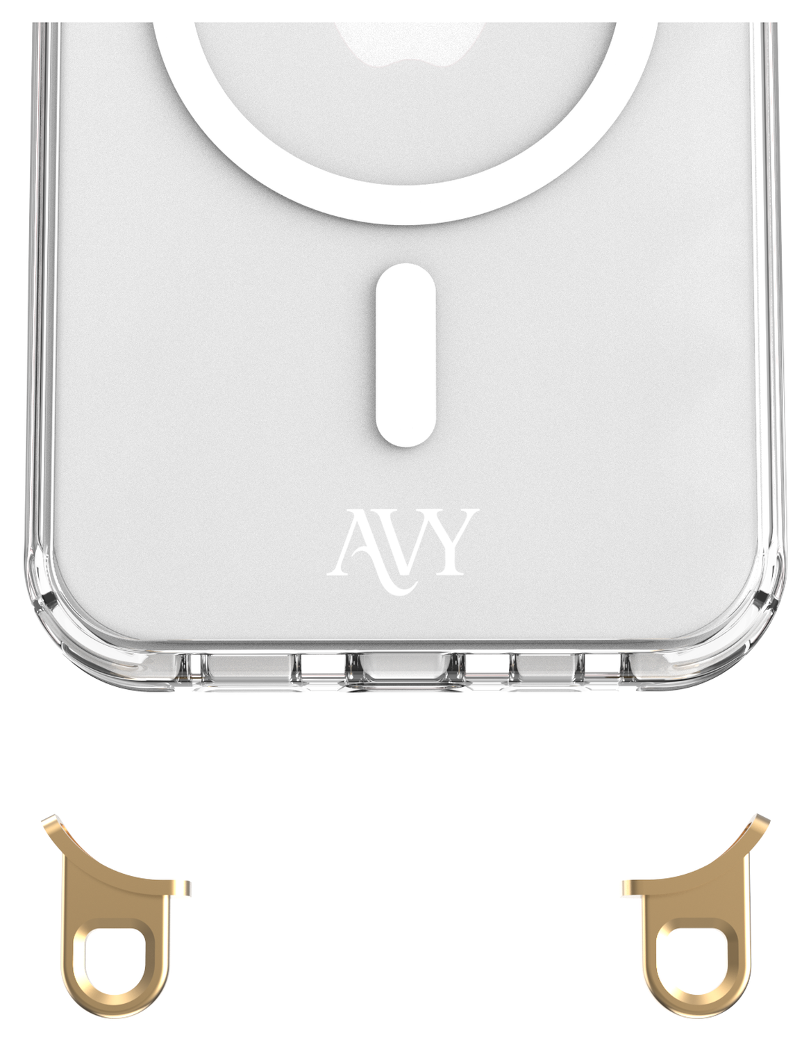 AVY Apple iPhone 14 Pro Hoesje met Koord Haakjes MagSafe Transparant afbeelding 7