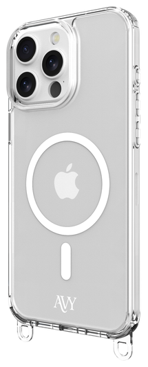 AVY Apple iPhone 14 Pro Hoesje met Koord Haakjes MagSafe Transparant afbeelding 13