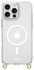 AVY Apple iPhone 14 Pro Hoesje met Koord Haakjes MagSafe Transparant