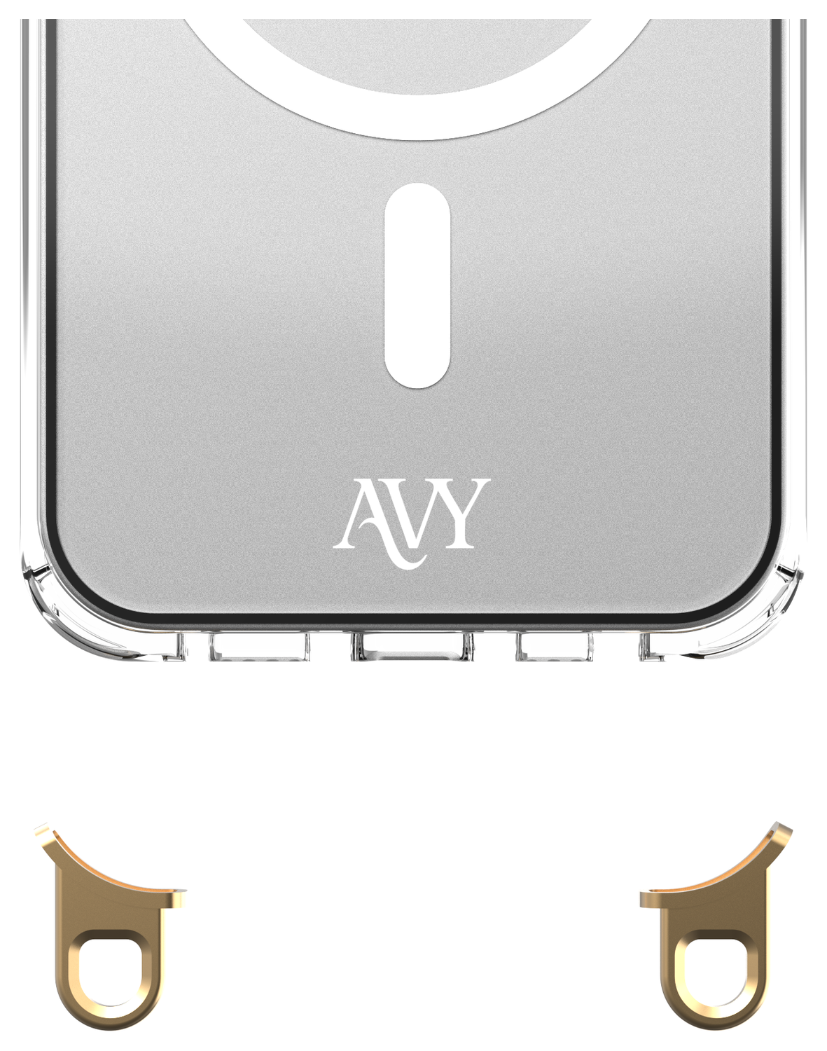 AVY Apple iPhone 12 Pro Max Hoesje met Koord Haakjes MagSafe Transparant afbeelding 7