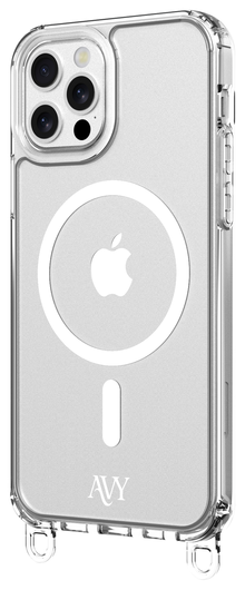 AVY Apple iPhone 12 Pro Max Hoesje met Koord Haakjes MagSafe Transparant afbeelding 10