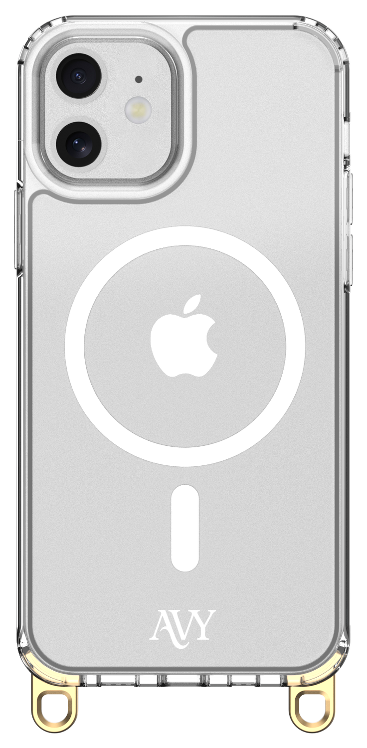AVY Apple iPhone 11 Hoesje met Koord Haakjes MagSafe Transparant afbeelding 1
