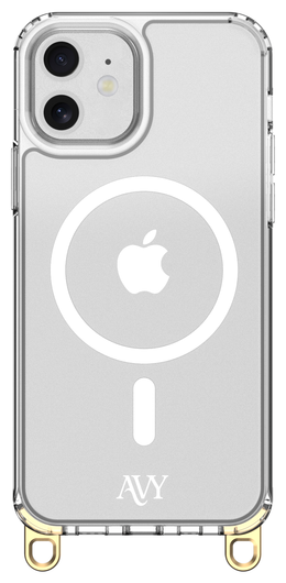 AVY Apple iPhone 11 Hoesje met Koord Haakjes MagSafe Transparant afbeelding 1