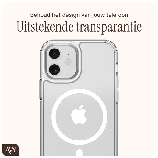 AVY Apple iPhone 11 Hoesje met Koord Haakjes MagSafe Transparant afbeelding 4