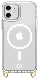 AVY Apple iPhone 11 Hoesje met Koord Haakjes MagSafe Transparant