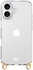 AVY Apple iPhone 17 Hoesje met Koord Haakjes Transparant afbeelding 1
