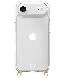 AVY Apple iPhone Air Hoesje met Koord Haakjes Transparant afbeelding