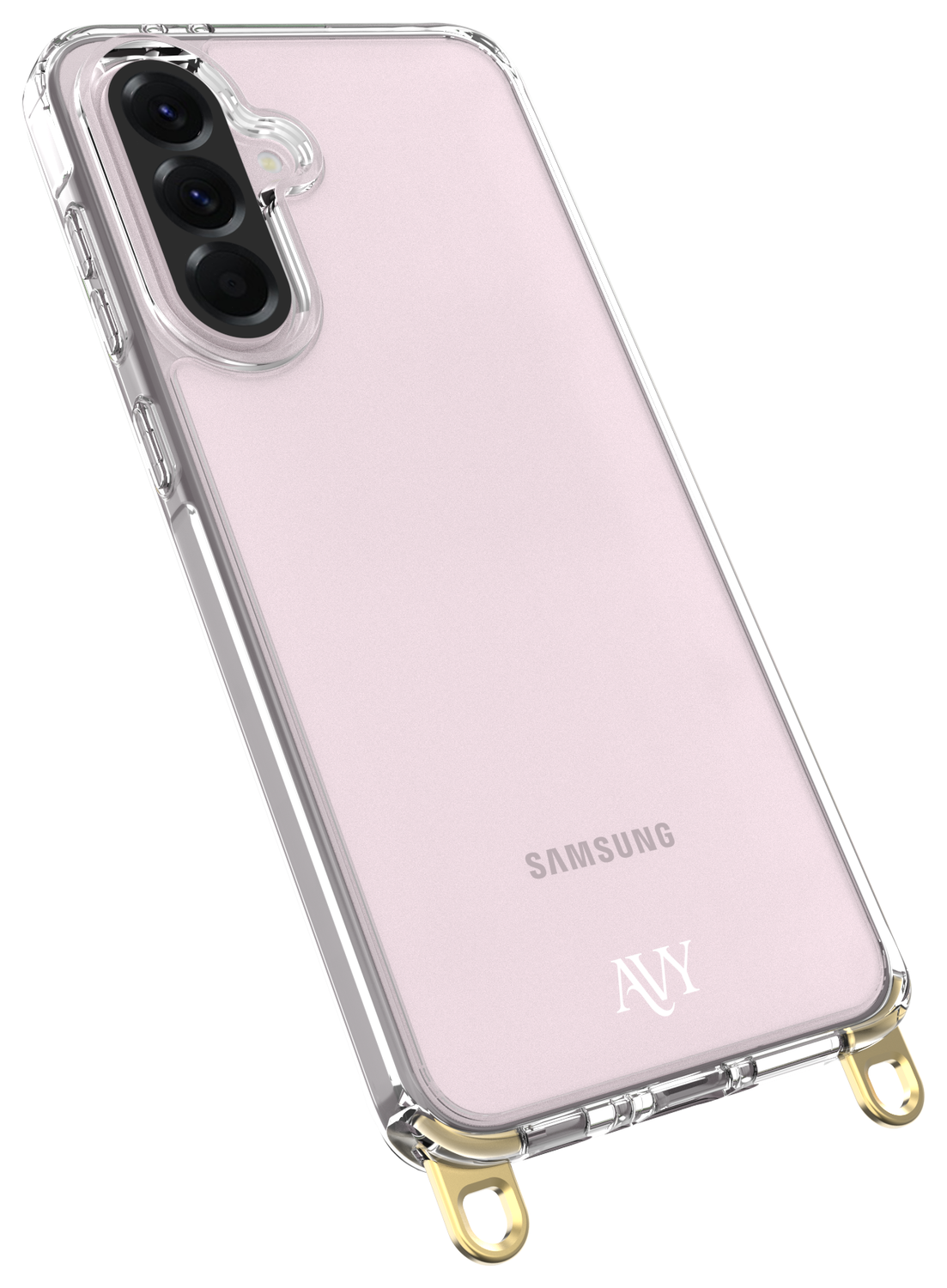 AVY Samsung Galaxy A56 / A36 Hoesje met Koord Haakjes Transparant afbeelding 6