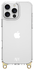 AVY Apple iPhone 16 Pro Max Hoesje met Koord Haakjes Transparant afbeelding 1