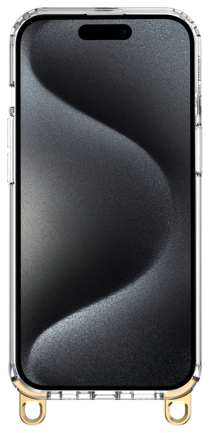 AVY Apple iPhone 15 Pro Max Hoesje met Koord Haakjes Transparant afbeelding 15