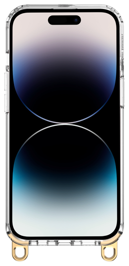 AVY Apple iPhone 14 Pro Max Hoesje met Koord Haakjes Transparant afbeelding 13