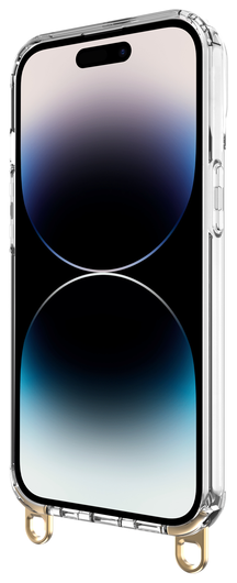 AVY Apple iPhone 14 Pro Max Hoesje met Koord Haakjes Transparant afbeelding 15