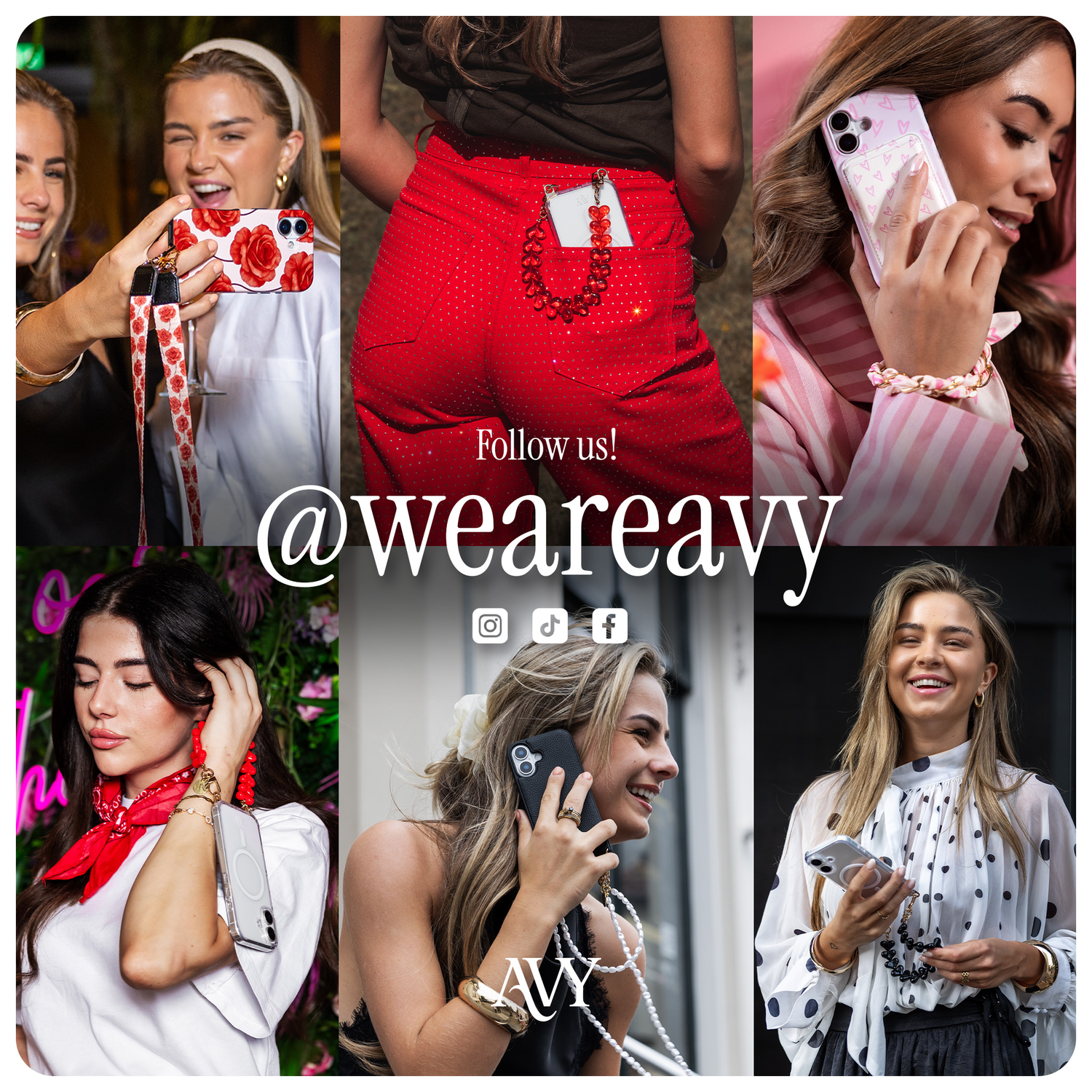 AVY Apple iPhone 12 / 12 Pro Hoesje met Koord Haakjes Transparant afbeelding 17