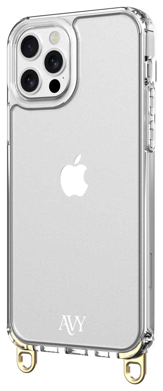 AVY Apple iPhone 12 Pro Max Hoesje met Koord Haakjes Transparant afbeelding 10