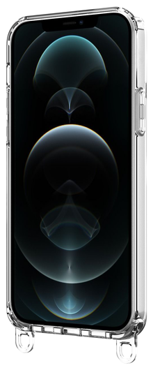 AVY Apple iPhone 12 Pro Max Hoesje met Koord Haakjes Transparant afbeelding 14