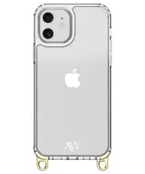 AVY Apple iPhone 11 Hoesje met Koord Haakjes Transparant afbeelding