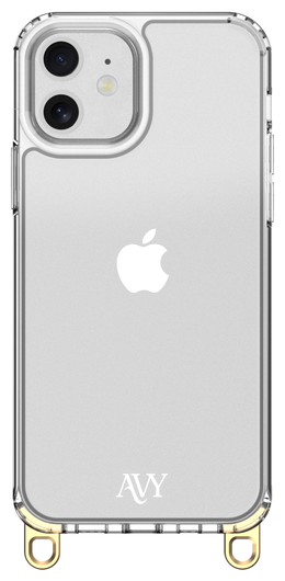 AVY Apple iPhone 11 Hoesje met Koord Haakjes Transparant afbeelding 1