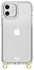 AVY Apple iPhone 11 Hoesje met Koord Haakjes Transparant afbeelding 1