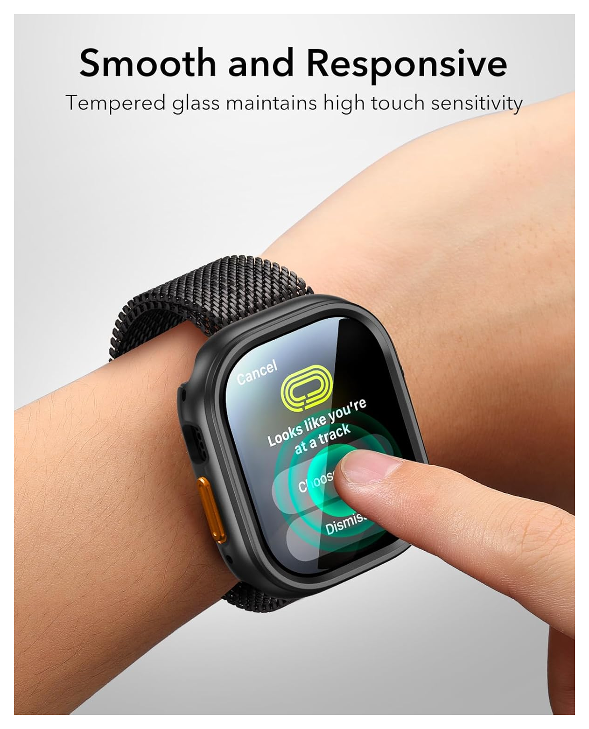 ESR - Apple Watch Ultra 3/2/1 Hoesje - met 2-Pack Screen Protector - Zwart afbeelding 7