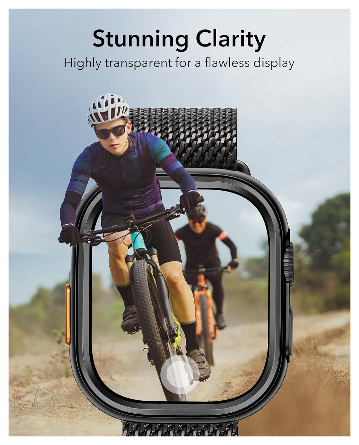 ESR - Apple Watch Ultra 3/2/1 Hoesje - met 2-Pack Screen Protector - Zwart afbeelding 8